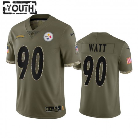 Kinder Pittsburgh Steelers Trikot T.J. Watt 90 2022 Salute To Service Limited Olive Kinder Pittsburgh Steelers Trikot T.J. Watt 90 2022 Salute To Service Limited Olive
